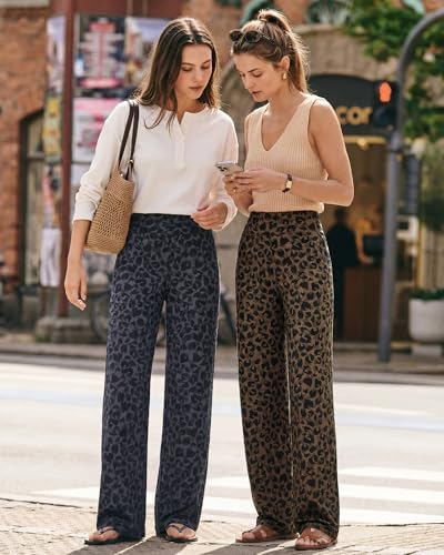 G4Free Yoga Pants for Women Wide Leg Pants with Pockets High Waisted