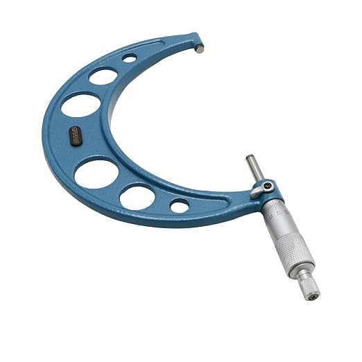 SHAHE 5-6''/125-150mm Outside Micrometer Gauge Micrometer Measuring Tool 5201-150A