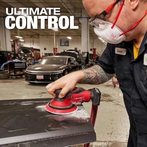 2585-20 Brushless Cordless Orbital Sander for Milwaukee M12 12V FUEL 6" Random Orbital Sander - 3/16" - Bare Tool