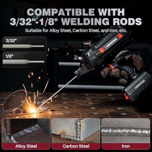 ARCCAPTAIN 120A Handheld Welder, 110V Portable Welding Machine with Goggles