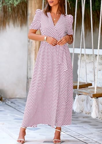 PRETTYGARDEN Women's Boho Floral Summer Maxi Dresses