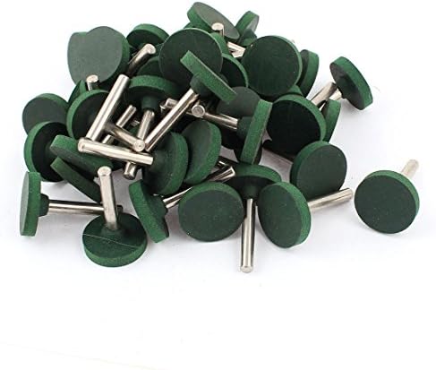 Aexit 6mm drill hole 30mm Wheel Shape Head Rubber Grinding Mounted Point 50 Pcs (2511dd796555f8487787f58c7c2b9791)
