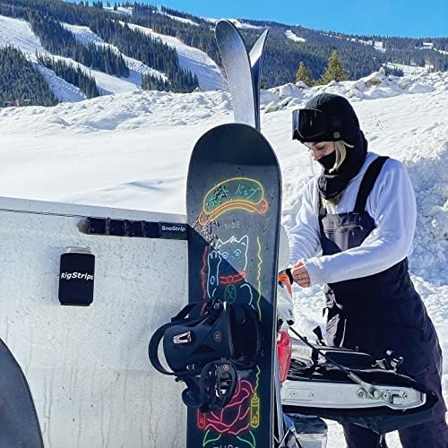 SnoStrip by RigStrips | The Original Protective Magnetic Ski & Snowboard Holder for the Side of Your Vehicle for Paint and Gear Protection
