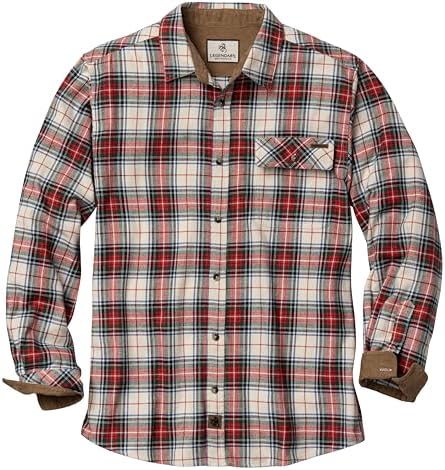 Legendary Whitetails Mens Flannel Long Sleeve Button Down 100% Cotton Shirt