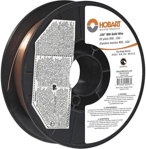 Hobart H305406-R22 10-Pound ER70S-6 Carbon-Steel Solid Welding Wire, 0.030-Inch