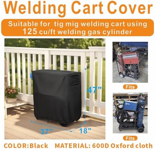Welding Cart Cover, Fits TIG MIG 3-Tier Weldeing Cart .