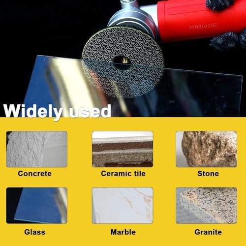 Electroplated Diamond Sanding Paper Sheet Pad,400Grit 6inch 150mm Grinding Sandpaper Pad Hook and Loop Backing for Metal Glass Porcelain Ceramic Hand Polishing & Trimming (1 Piece)