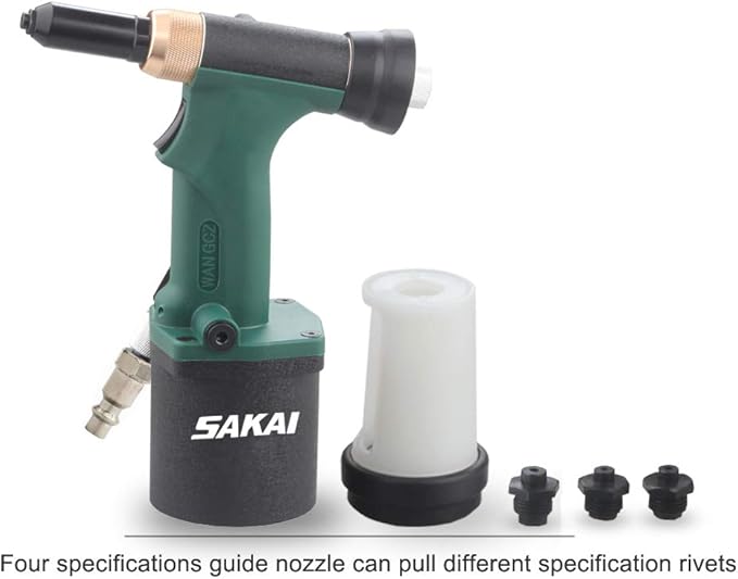 SAKAI Pneumatic Hydraulic Pull Rivet Gun - Automatic Suction Air Rivet Tool