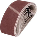HARFINGTON 3-1/2 x 15-1/2 Inch Sanding Belts, 15 Pcs 120 Grit Aluminum Oxide Abrasive Belt Sander File Belt for Woodworking, Metal Polishing, Knife Sharpener