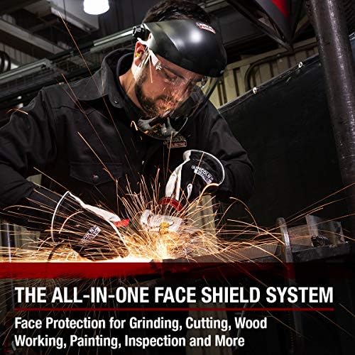 Lincoln Electric OMNIShield Professional Face Shield - Anti-Fog Coated Clear Lens - Premium Headgear - K3751-1