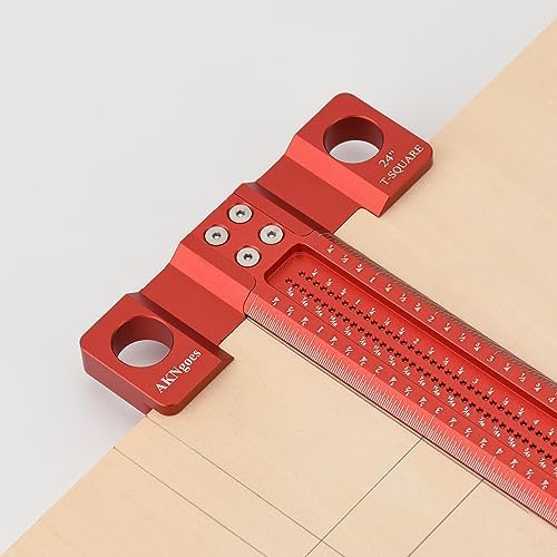 Precision Woodworking T Square 8inch, Reference Square for Layout & Setup