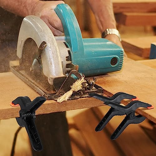 Tanlade 50 Pcs 6'' Spring Clamps Bulk Heavy Duty Spring Clips with Jaw Opening Backdrop Clips Clamps for Backdrop Stand Nylon Plastic Woodworking Clamps for Crafts Photography Art DIY
