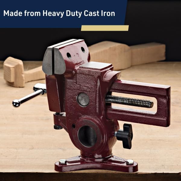 Kings County Tools Ultimate Versatile Work Bench Vise with 2 Rotation Axes