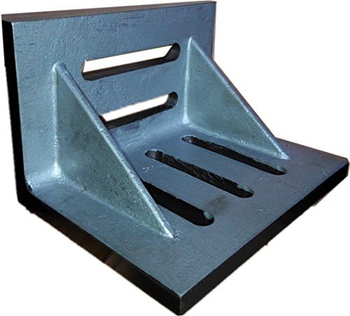 HHIP 3402-0305 7" x 5-1/2" x 4-1/2" Slotted Angle Plate, Webbed