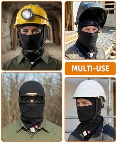 BOCOMAL FR Balaclava with Face Mask 7oz Midweight Arc Rated NFPA2112 CAT2
