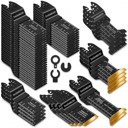 55PCS Oscillating Saw Blades, Multitool Blades for Metal Wood