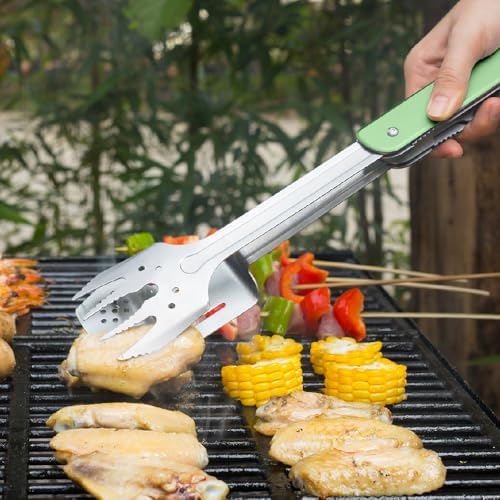 ROXON 6-in-1 Grill Tools Set, Metal Griddle Accessories Kit for Blackstone