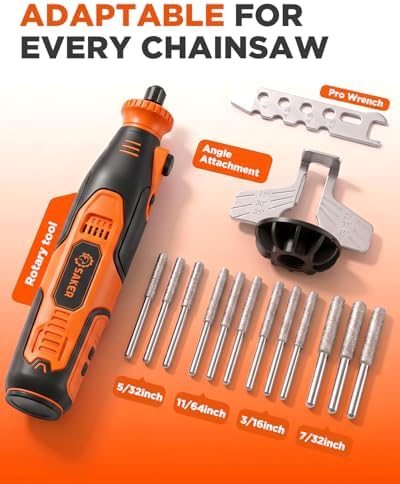 Saker Electric Chainsaw Sharpener Kit,Chain Saw Sharpener Tool