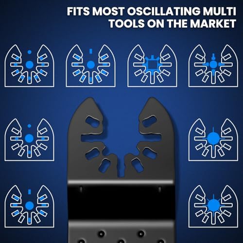 200Pcs Multitool Blades Set – Oscillating Saw Blades and Multi Tool Blades for Wood&Soft Metal with Quick Release Interface,Fits DeWalt,Milwaukee,Makita,Dremel,Ryobi,Craftsman,Fein,Bosch OIS and More