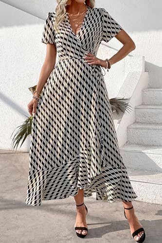 PRETTYGARDEN Women's Boho Floral Summer Maxi Dresses