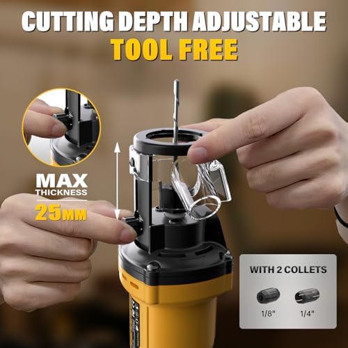 Cordless Drywall Cut-Out Tool for DEWALT 20V Battery, Rotary Saw, 30000 RPM