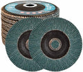 10 Pcs 6" x 7/8" Zirconia Flap Disc, T27 Grinding Disc 36/40/60/80/120Grit