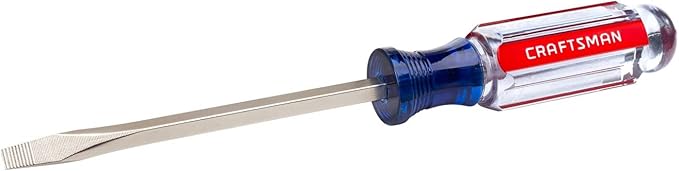 CRAFTSMAN Screwdriver, Slotted, Acetate Handle, 3/16 IN X 4 IN (CMHT65021)
