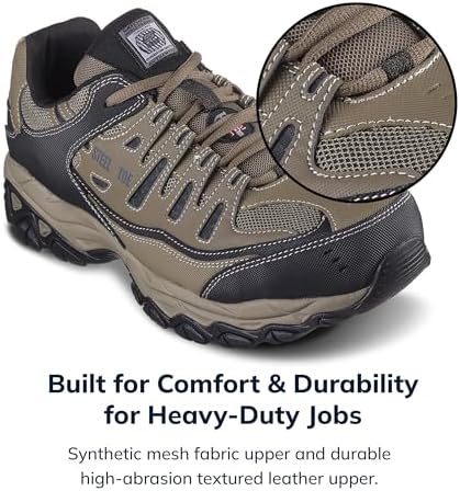 Skechers Men's Cankton Steel Toe Lace Up