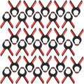 POWERTEC Mini Spring Clamps Set - 30 Pack Plastic Clips with 1-Inch Opening and Pivoting Jaw Pad, Ideal for Backdrop Clips, Pool Covers, DIY Projects and Woodworking (71018-P3)