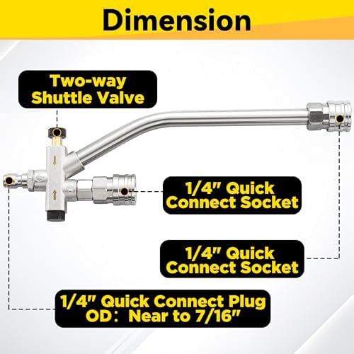 Tool Daily Foam Cannon with Pressure Washer Gun, Dual Connector Accessory
