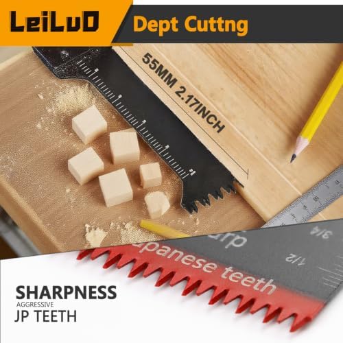 LEILUO 33Pcs Oscillating Tool Blades Wood Metal Multitool Blades Set