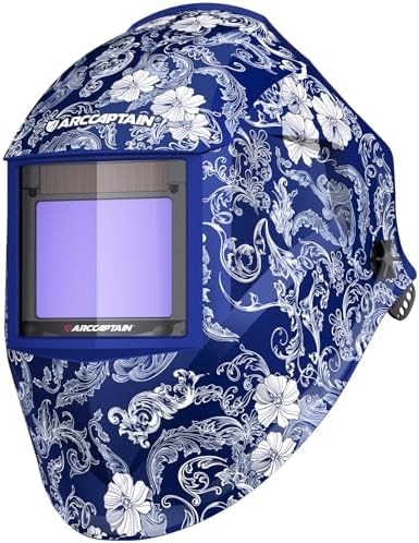 ARCCAPTAIN Auto Darkening Welding Helmet, Large View Welding Hood