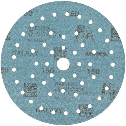 Mirka Galaxy Multifit Sandpaper 6 inch Grit 150 50 Discs Pack
