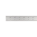 PEC Tools 24 Inch Rigid Metal Ruler, Satin Chrome Finish, 3R Graduation (1/32",1/64",1/10",1/50"), Made in USA