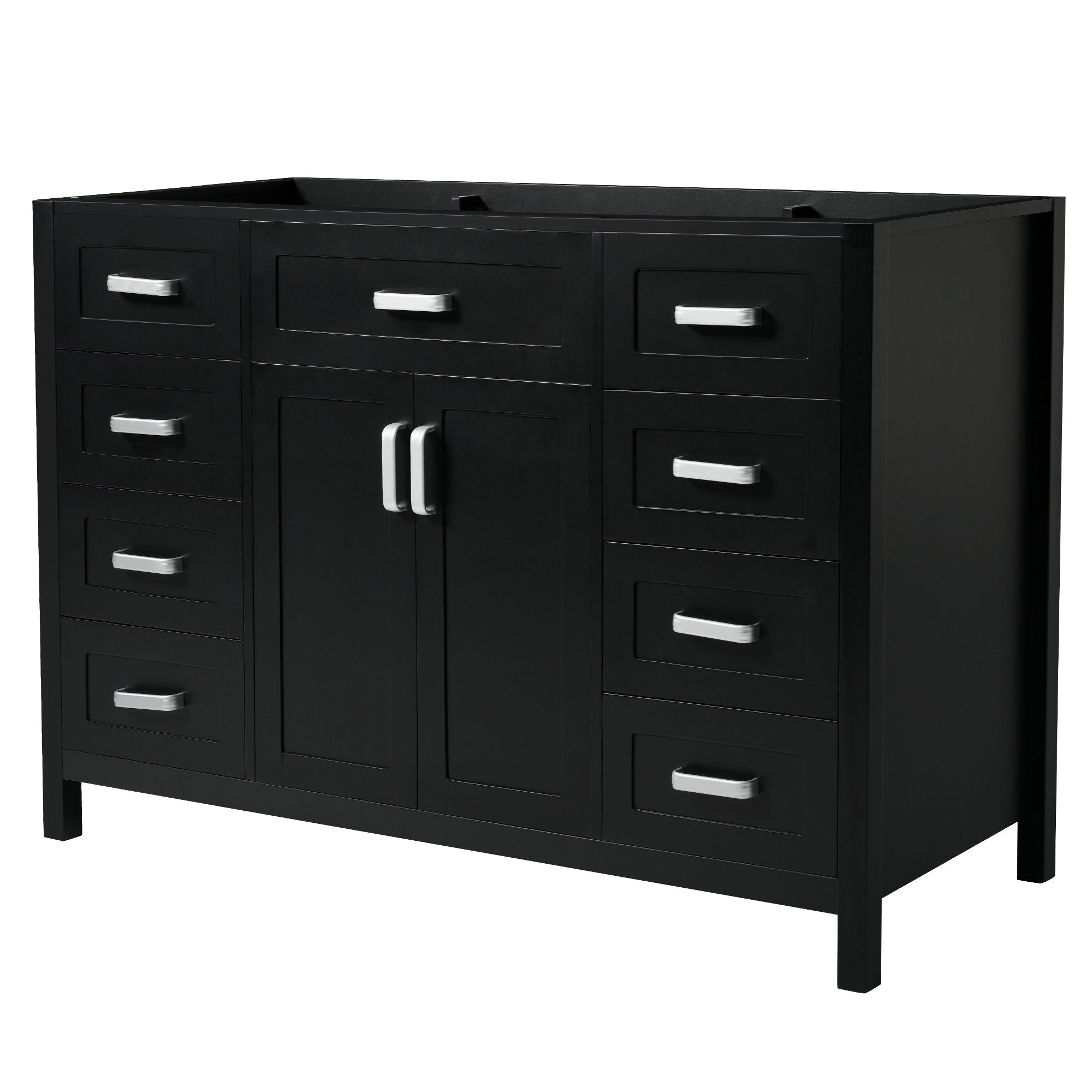 Bathroom Vanity Cabinet with 2 Soft Close Doors and 8 Drawers
