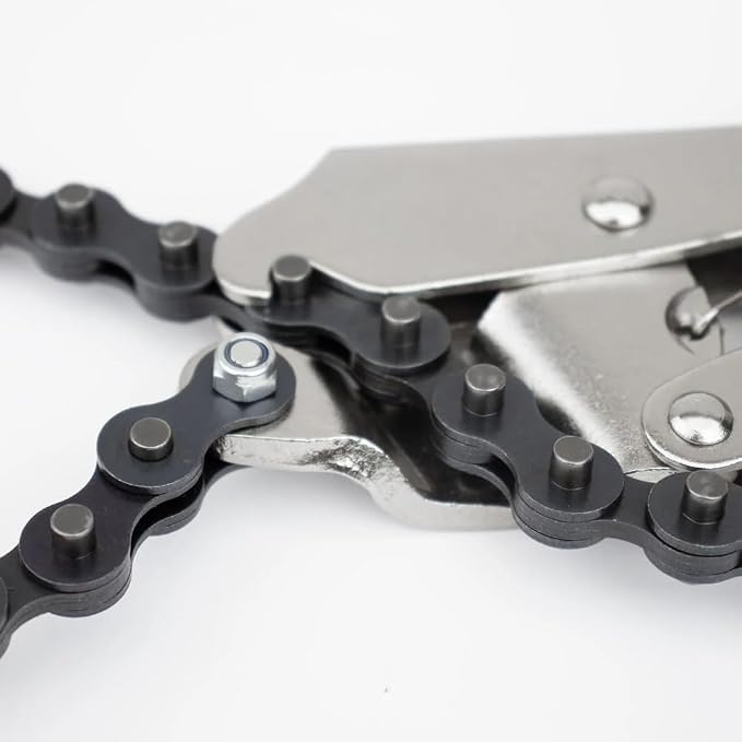Strong Hand Tools - VAL-PFC1024 , Locking Chain Pliers, Removable 24″ Chain, Holds Up To 6.5" Diameter Pipes, Unique Easy Open Crank Handle, Quick Release Trigger, PFC1024