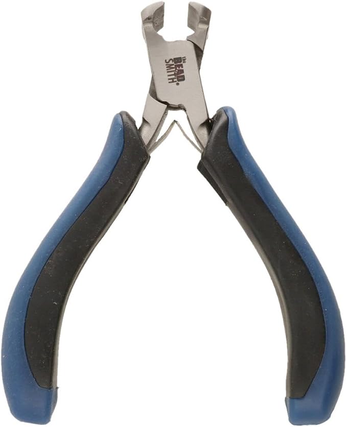 The Beadsmith Ergonomic End Cutter Tool – 5 inches (127mm) – Comfortable Ergonomic Grip, Double-Leaf Springs & Polished Steel Head – Extra-Fine Tips Precision to Medium Level Work