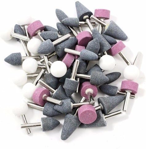 Wideskall® 25 Pieces 1/4" inch Assorted Abrasive Mounted Grinding Stone Wheel Bits