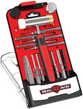 Real Avid Accu-Punch Hammer & Roll Pin Punch Set – Armorers Tool Kit with Small Hammer, 4 Interchangeable Heads, Roll Pin Punch Tools, Pin Starter & Kickstand Case for Organization