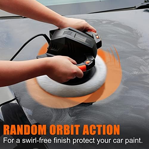 THINKWORK Buffer Polisher,10 Inch Car Polisher Sets, 6 Variable Speed