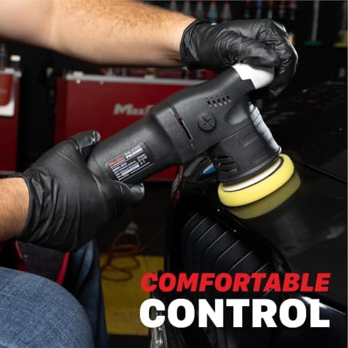 Maxshine M312 Dual Action Polisher – 12mm Throw Car Buffer with 3” Backing Plate, 550W Motor, 6-Speed Control & Low Vibration – Auto Detailing Tool for Cars, Trucks, SUVs & Boats