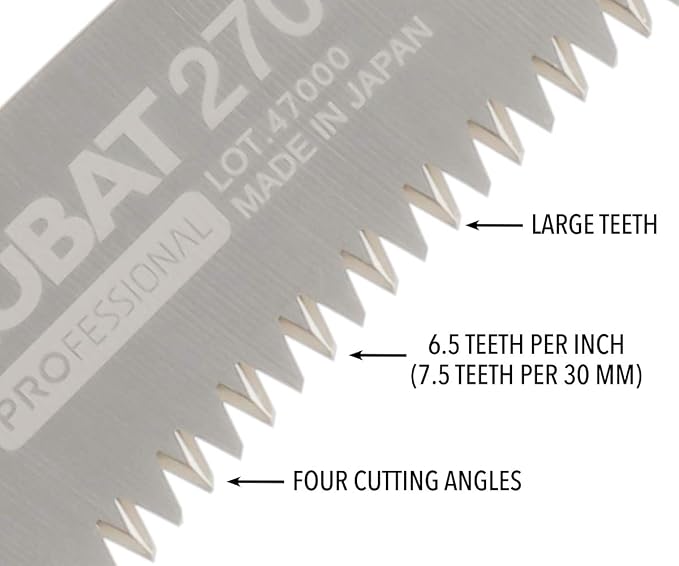 Silky Replacement Blade Only ZUBAT 270mm Large Teeth (271-27)