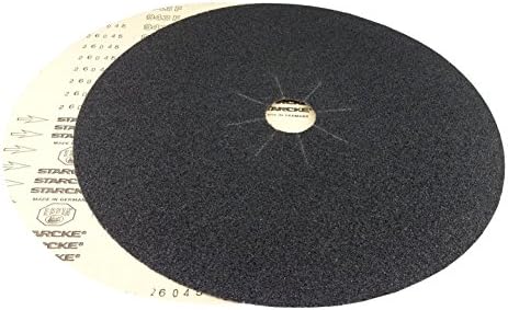 Starcke 16'' x 2'' Silicon Carbide Slotted Edger Floor Sanding Discs (10 Pack, 24 Grit)