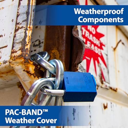 PACLOCK's 4-Series Padlock, Standard Rekeyable (SR), 7/16" Diameter Hard. Stainless Steel Shackle, 2-1/2" Tall, One Lock Keyed to a Number U-Pick! w/ 2 Keys, Green Anodized Aluminum