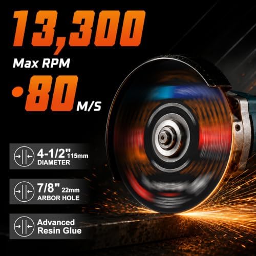 4 1/2 Cut Off Wheel for Metal 140 PCS, 2X Longer Life for Angle Grinder