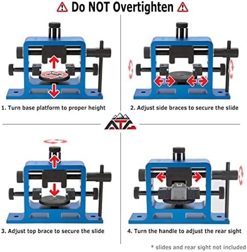 ATG Heavy Duty Universal Pistol Dovetailed Rear Sight Pusher Tool