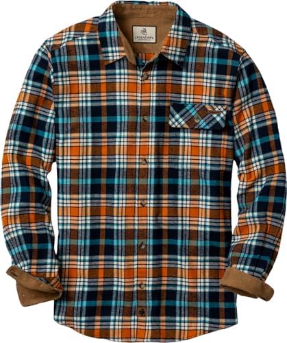 Legendary Whitetails Mens Flannel Long Sleeve Button Down 100% Cotton Shirt