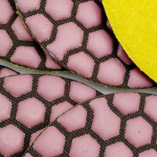 SHDIATOOL 3 Inch Dry Diamond Polishing Pads Grit 100 for Granite Marble Quartz(7-Pack)