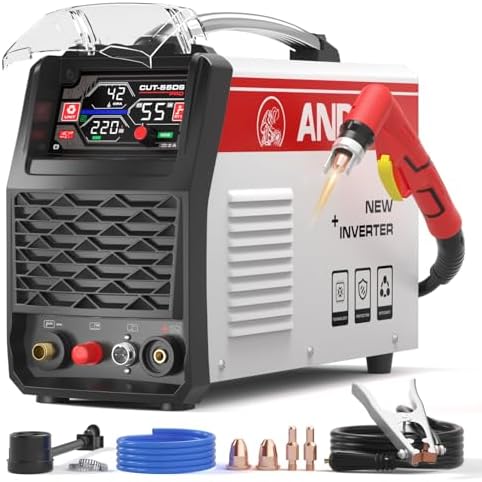 ANDELI [ Non-HF] Plasma Cutter 55A，4-in-1 Pilot Arc，1 in Max Cut