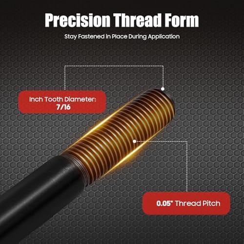 R8 Milling Machine Pull Rod, 7/16 Thread R8 Draw Bar Overall Drawbar For Bridgeport Milling Machine Part